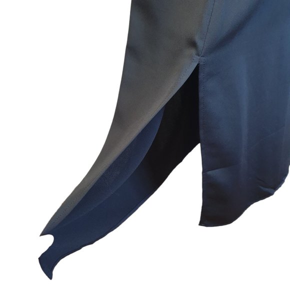 Sheike BNWT | Size 10 | Black Revenge Slip Dress Spaghetti Strap Side Slit Belt - Picture 6 of 10